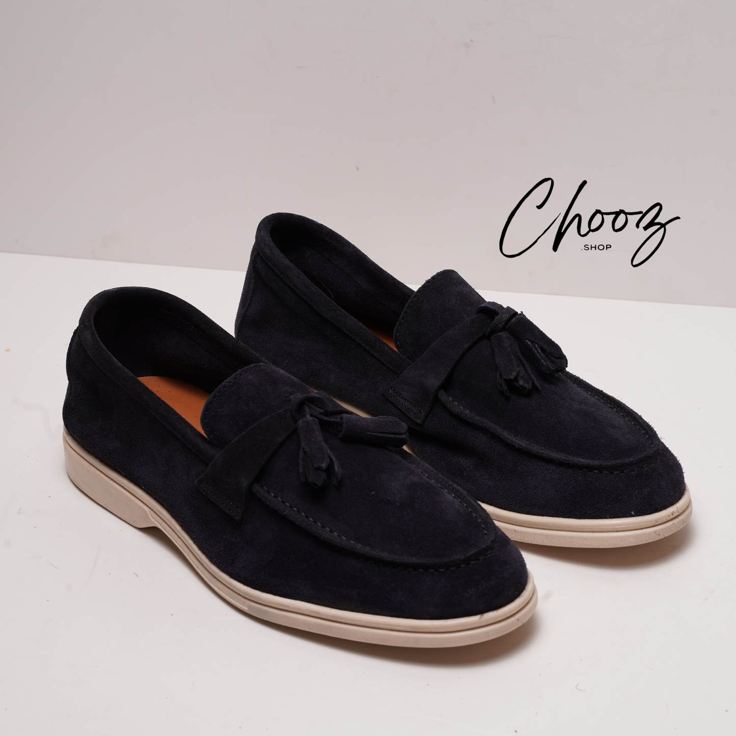 Old Money Mocassin 093 Camoscio Bleu made in Italy