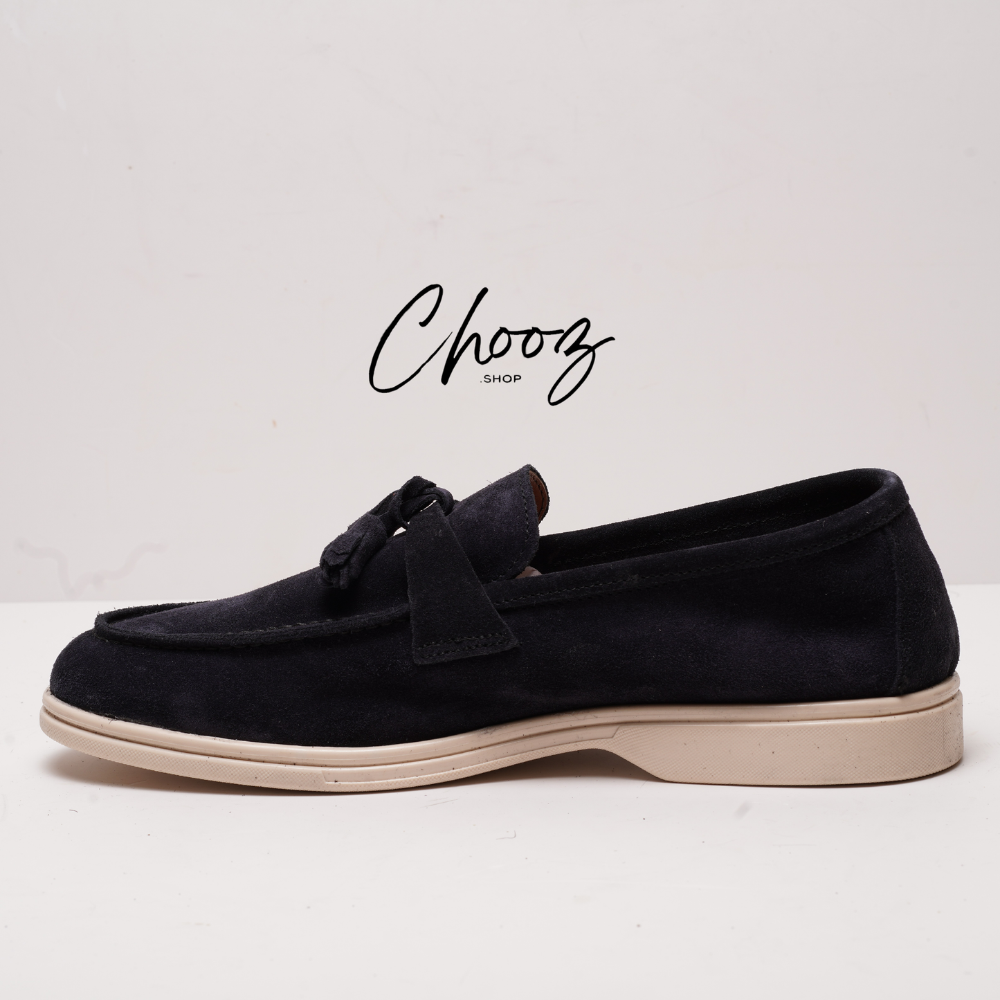 Old Money Mocassin 093 Camoscio Bleu made in Italy