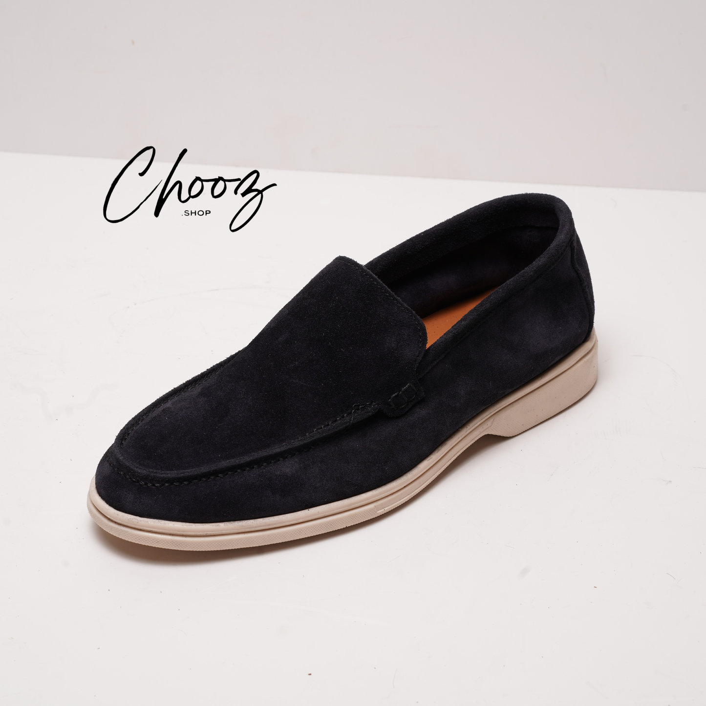 Old Money Mocassin 091 Camoscio Bleu made in Italy
