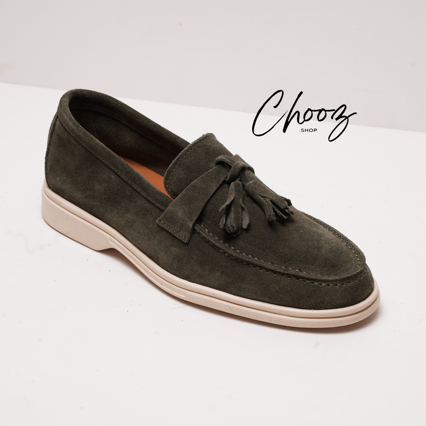 Old Money Mocassin 093 Camoscio Vert made in Italy