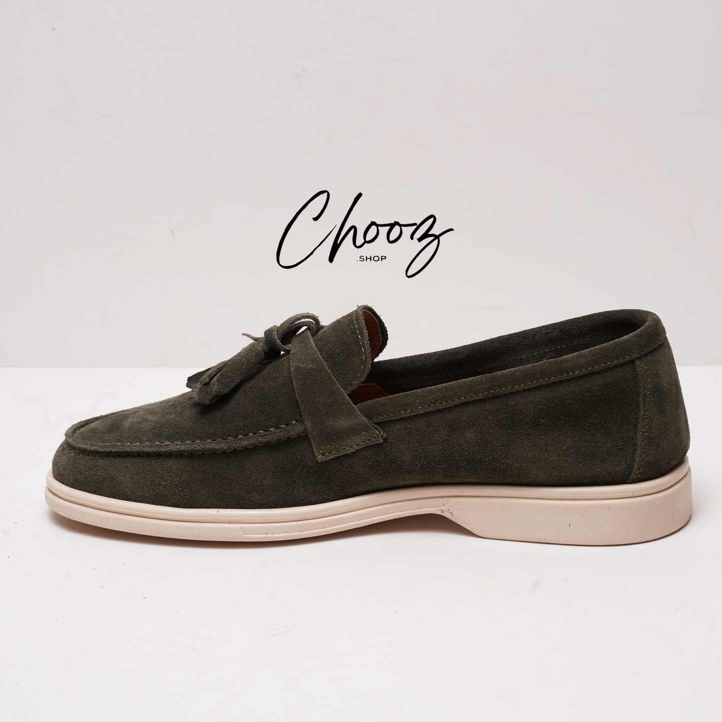 Old Money Mocassin 093 Camoscio Vert made in Italy