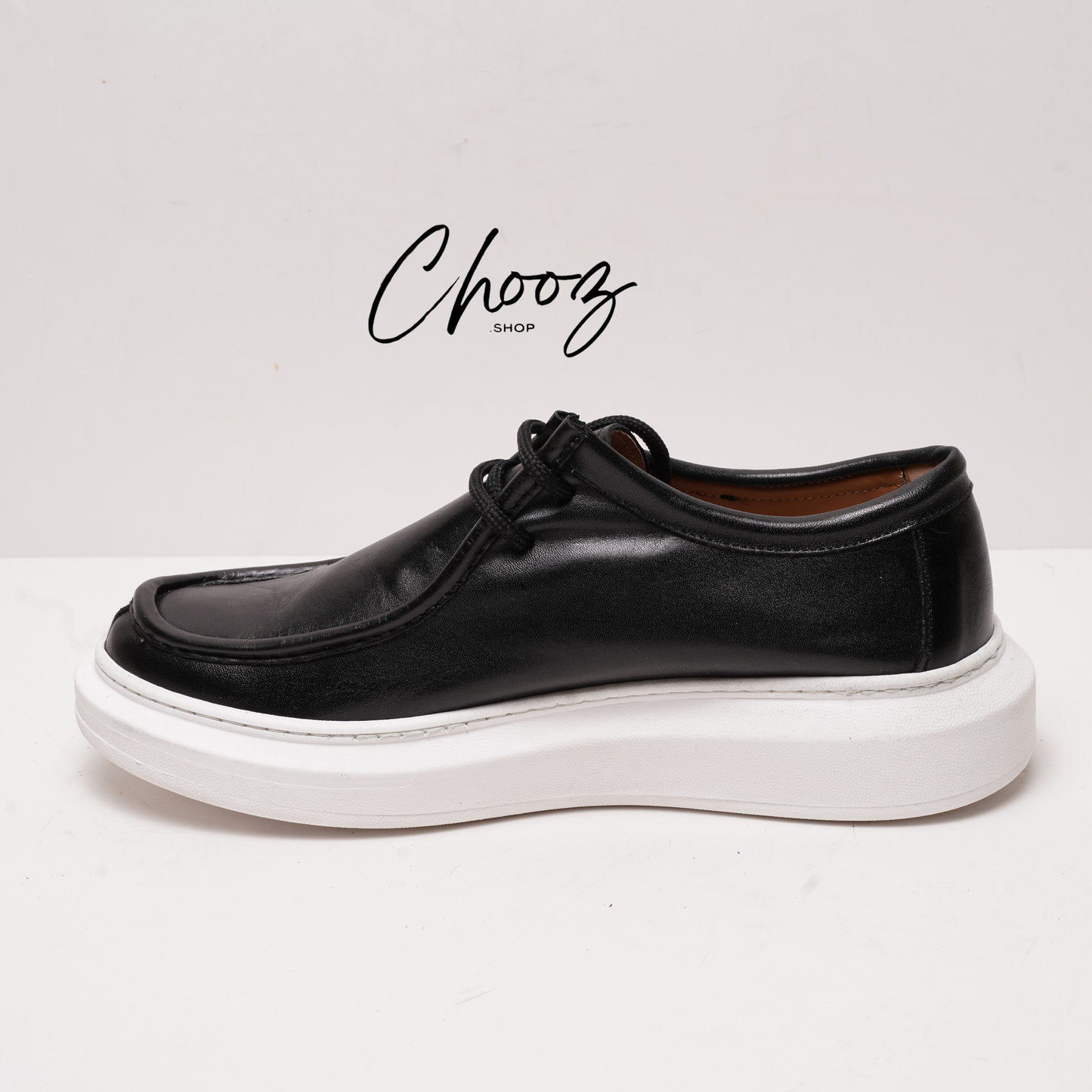Leather V.F Shoes Black & White Made in Italy