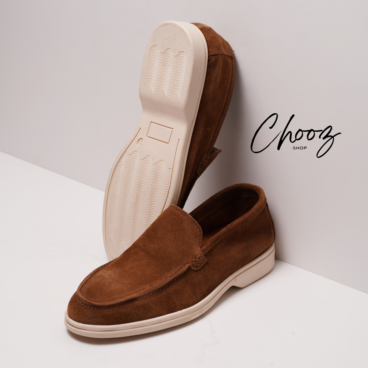 Old Money Mocassin 091 Camoscio Marron made in Italy