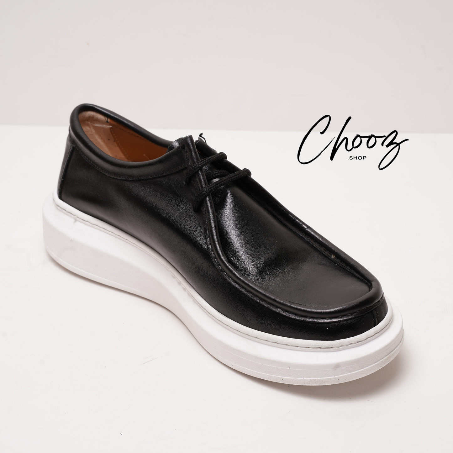 Leather V.F Shoes Black & White Made in Italy