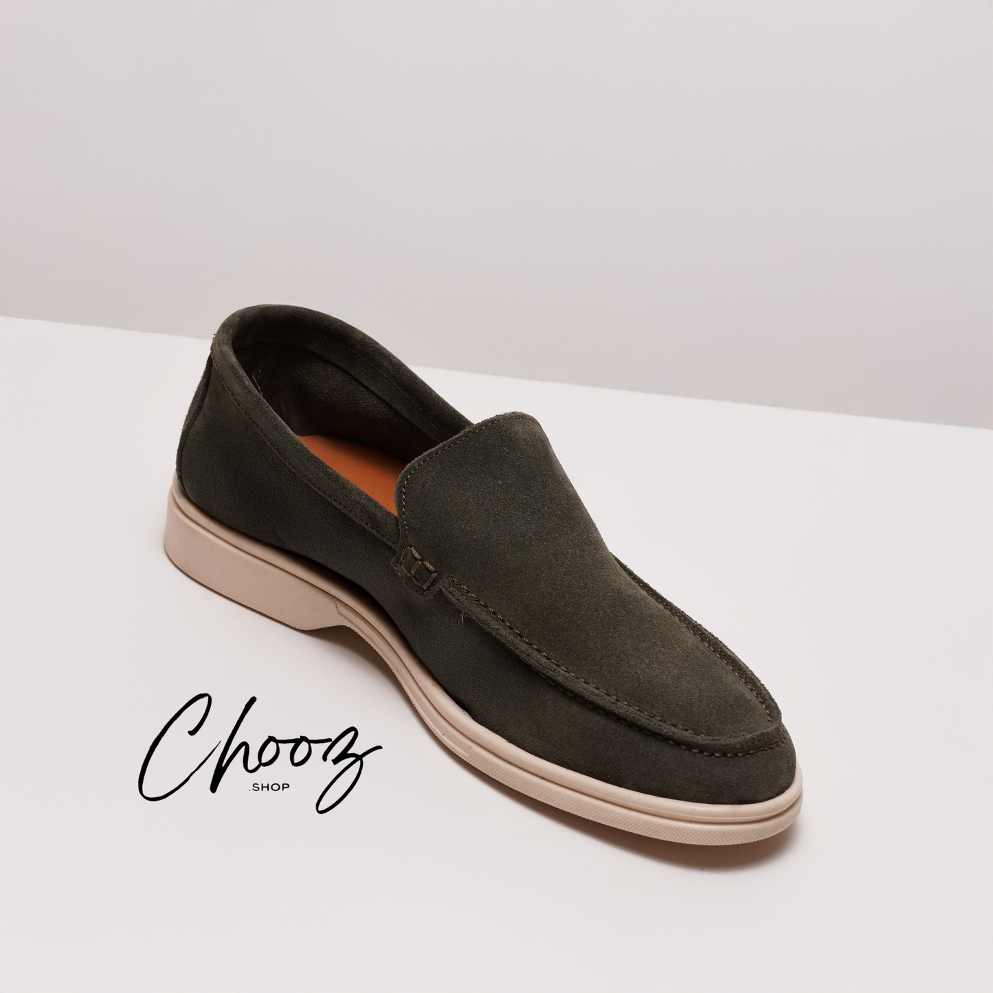 Old Money Mocassin 091 Camoscio Vert made in Italy