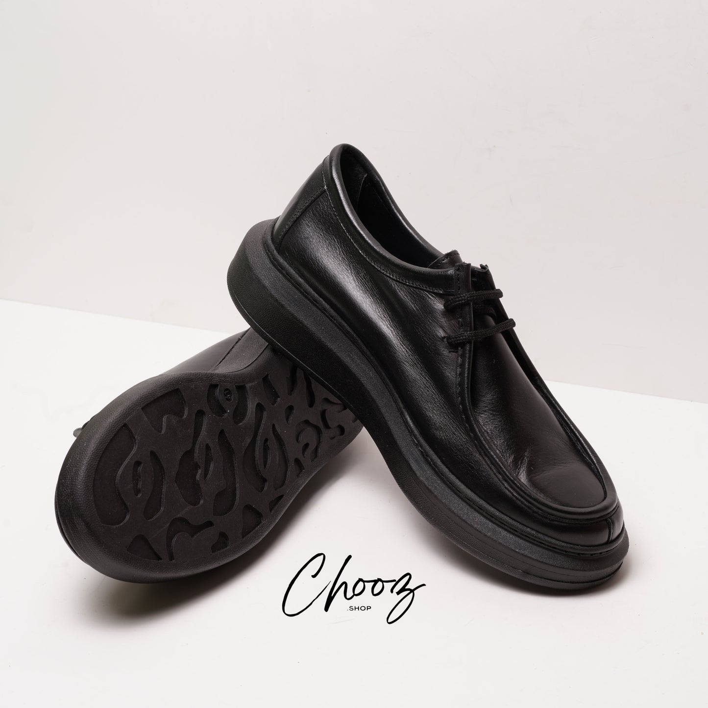 Leather V.F Shoes Noir Made in Italy