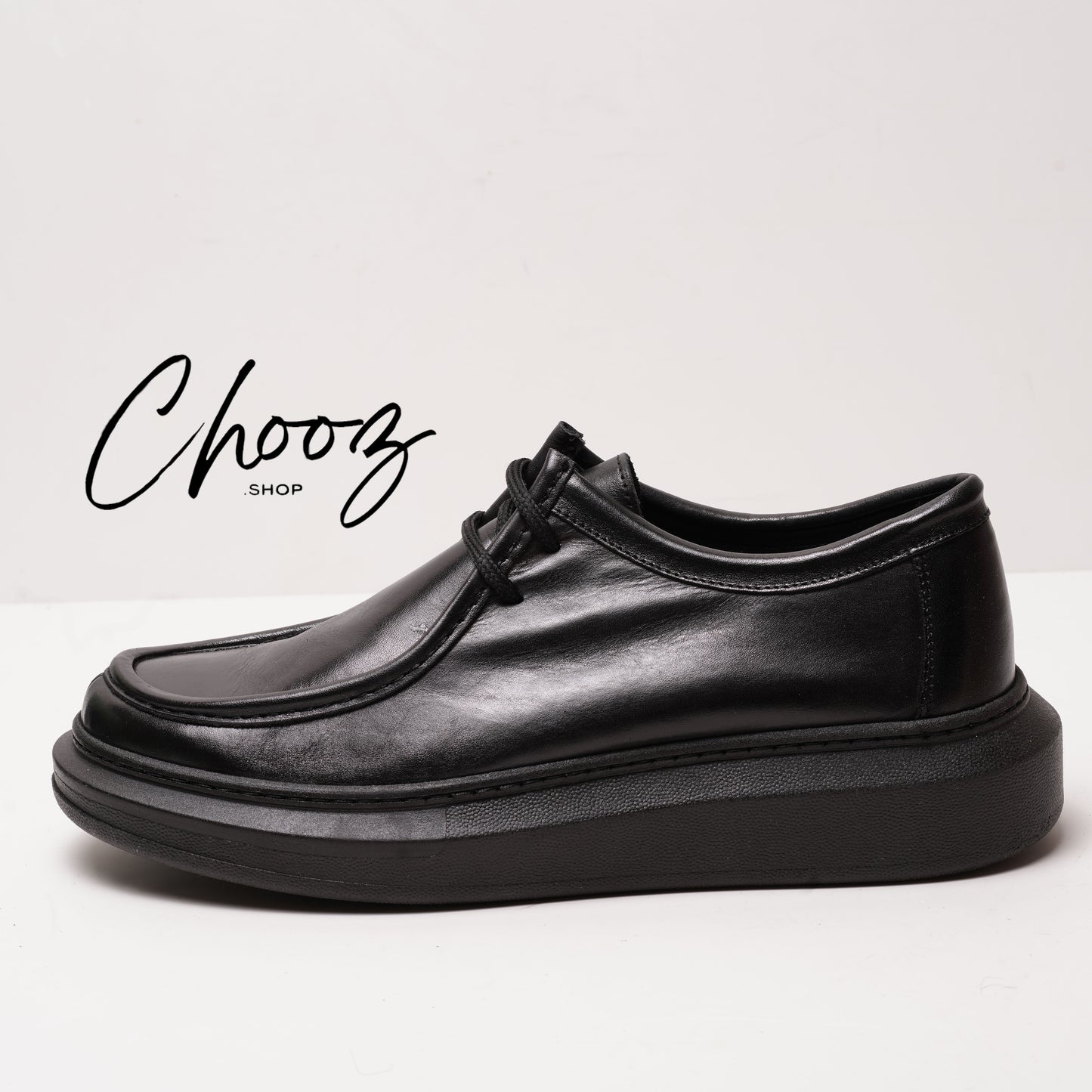 Leather V.F Shoes Noir Made in Italy
