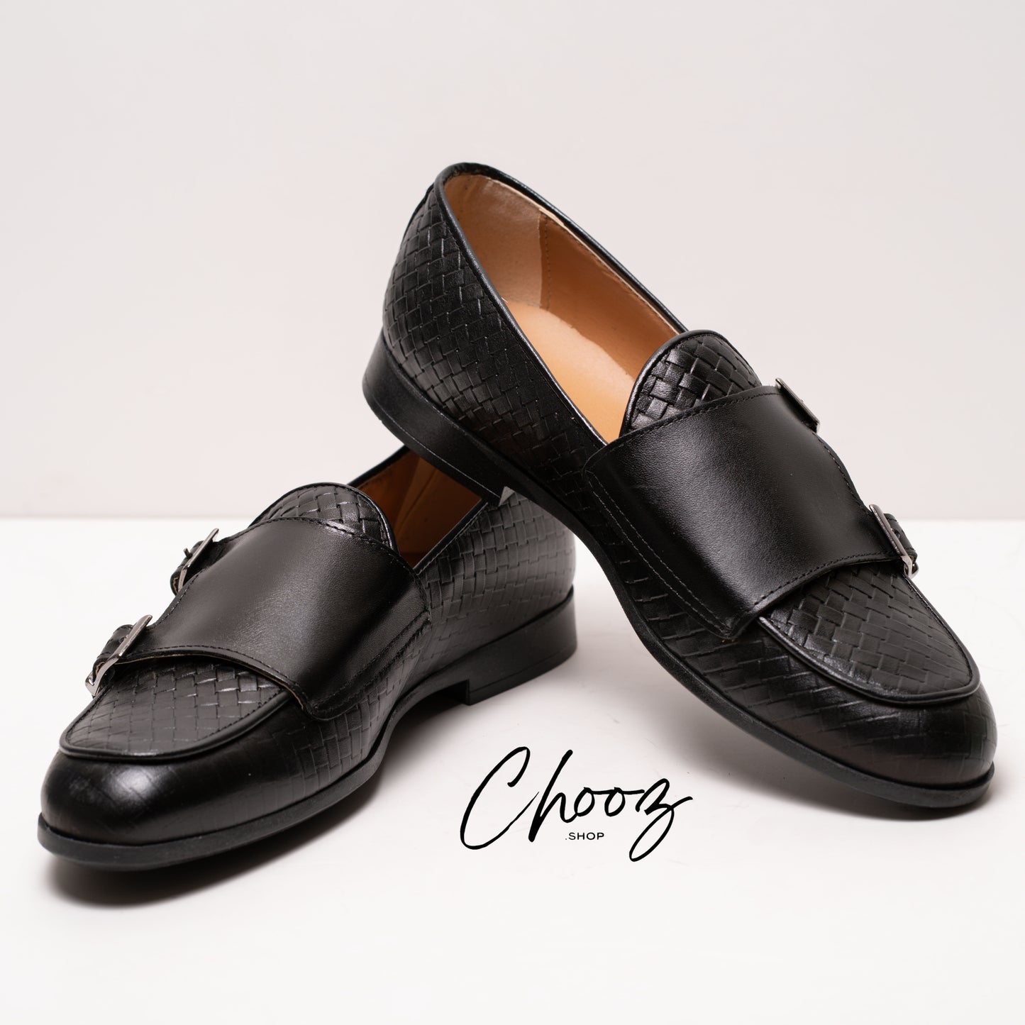 Monk doppia fibbia Nero Made in Italy