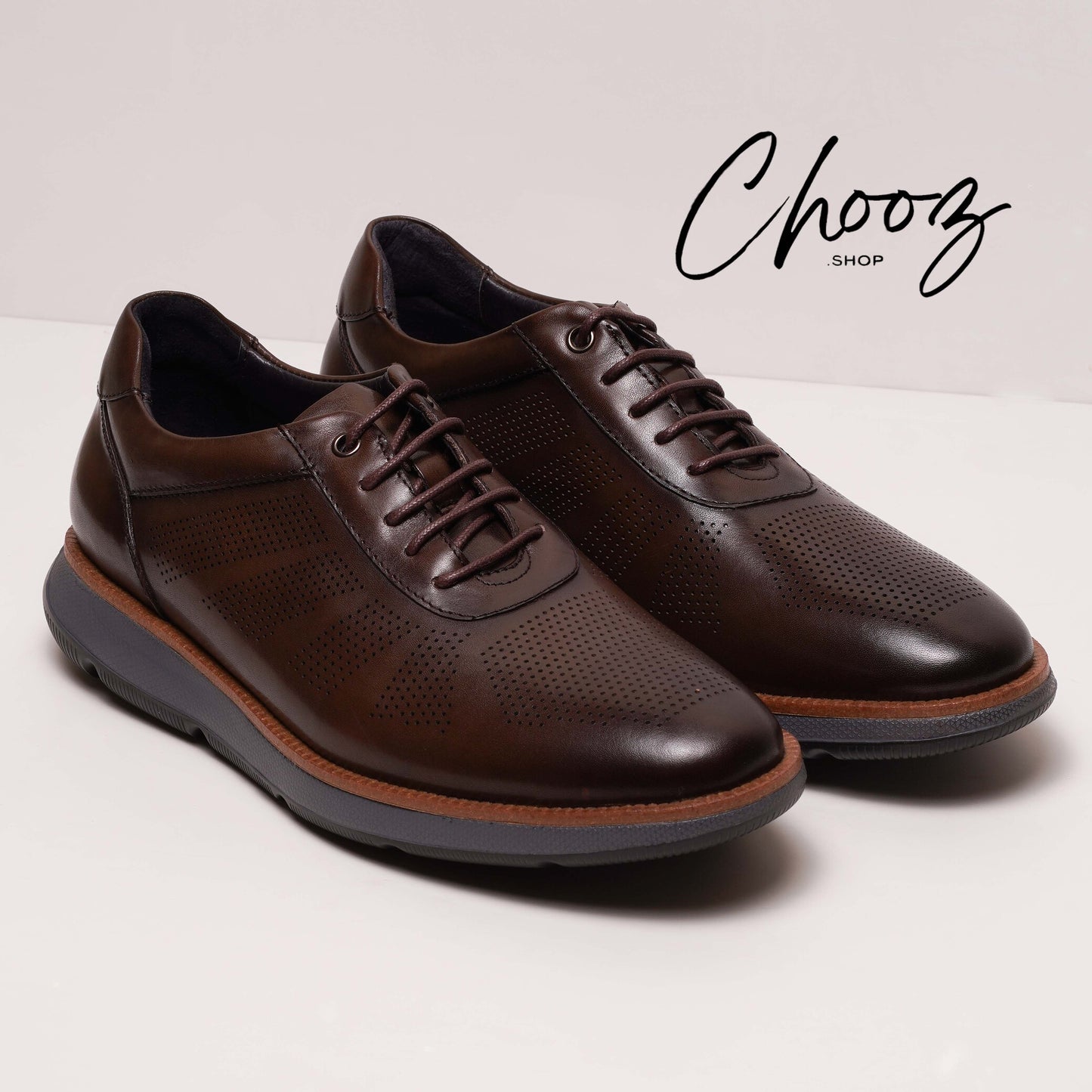 Fabio Lorenzi Réf: Y280-003 Coffee Chaussure Cuir Semelle polyuréthane