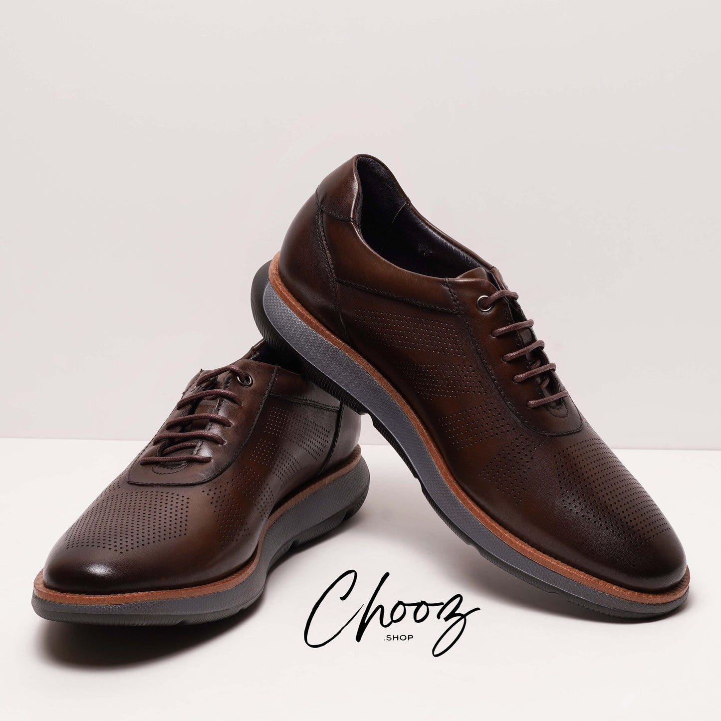 Fabio Lorenzi Réf: Y280-003 Coffee Chaussure Cuir Semelle polyuréthane