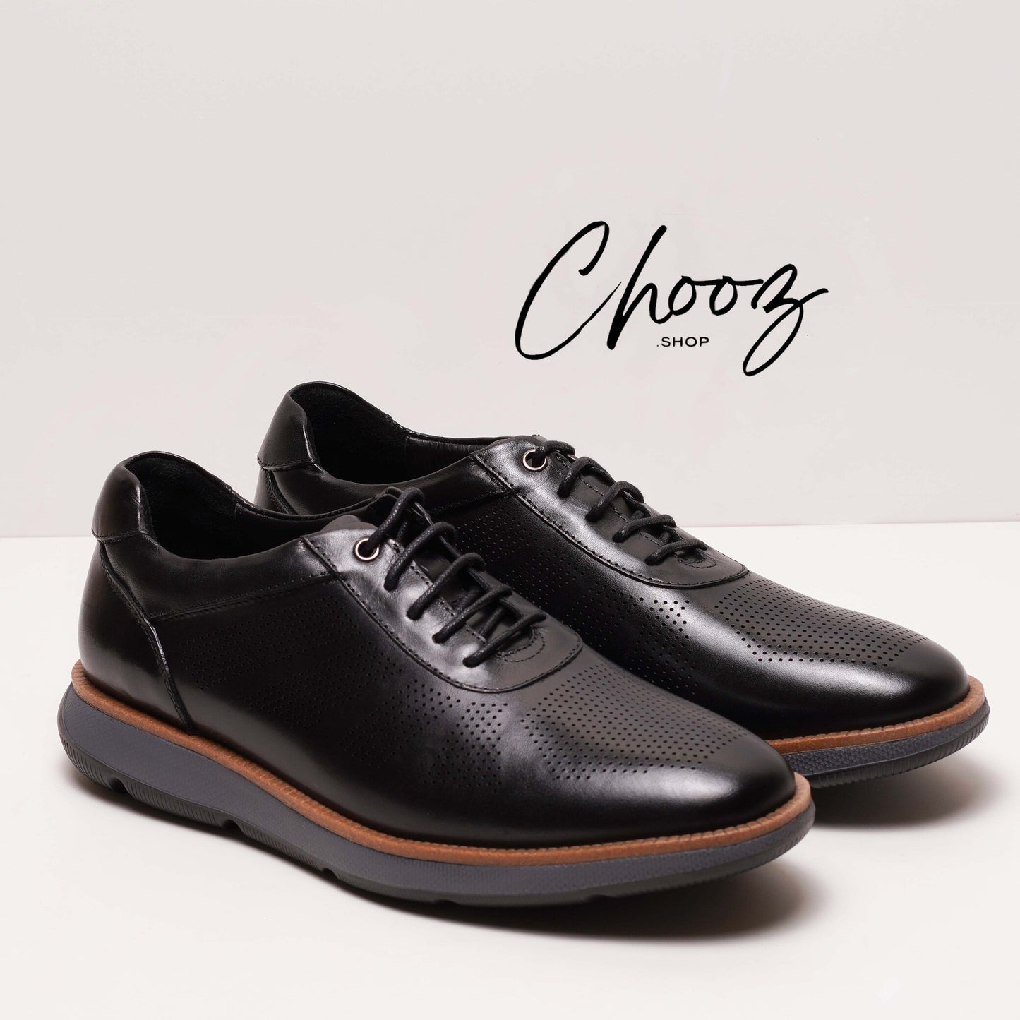 Fabio Lorenzi Réf: Y280-003 Noir Chaussure Cuir Semelle polyuréthane