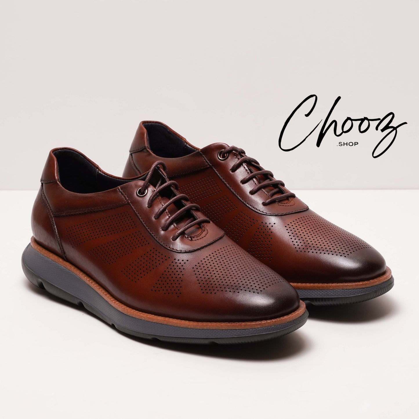 Fabio Lorenzi Réf: Y280-003 Brown Chaussure Cuir Semelle polyuréthane