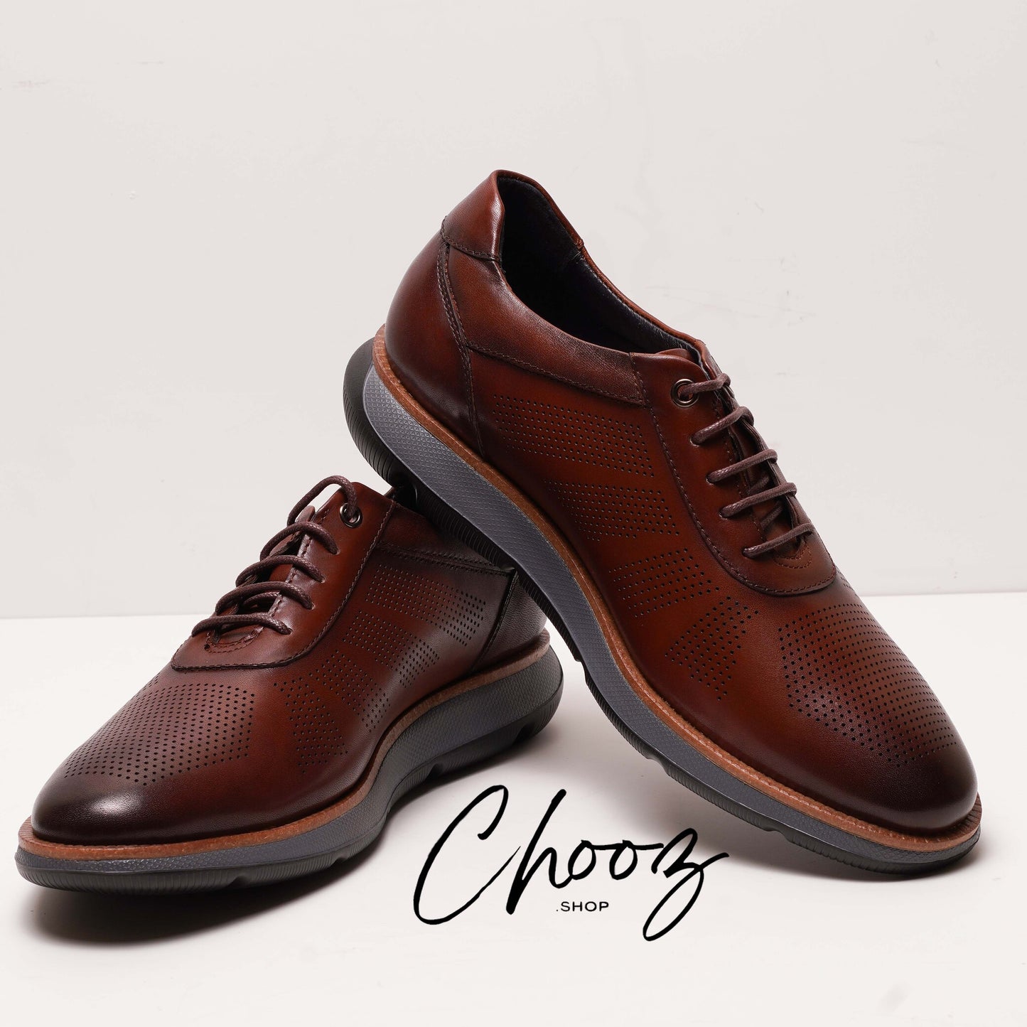 Fabio Lorenzi Réf: Y280-003 Brown Chaussure Cuir Semelle polyuréthane