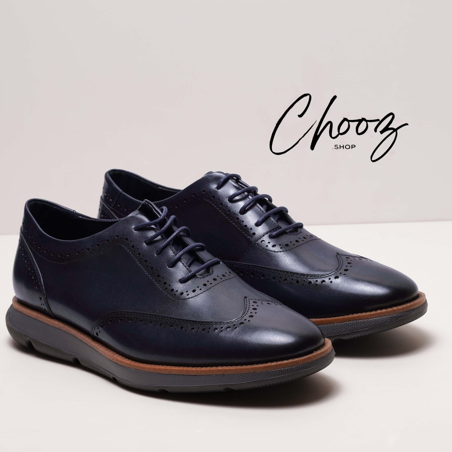 Fabio Lorenzi Réf: Y280-001 Bleu Nuit Chaussure Cuir Semelle polyuréthane