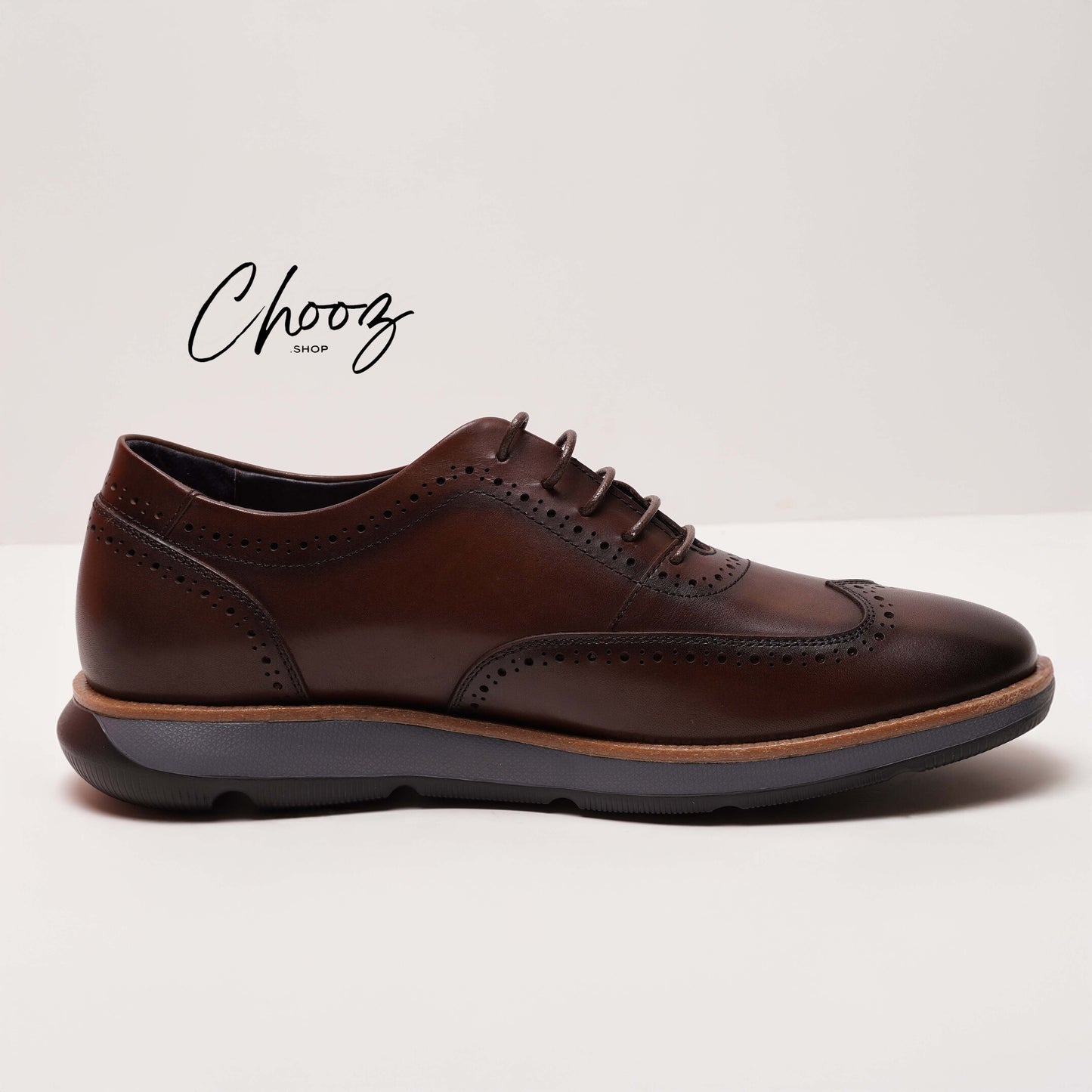 Fabio Lorenzi Réf: Y280-001 Coffee Chaussure Cuir Semelle polyuréthane