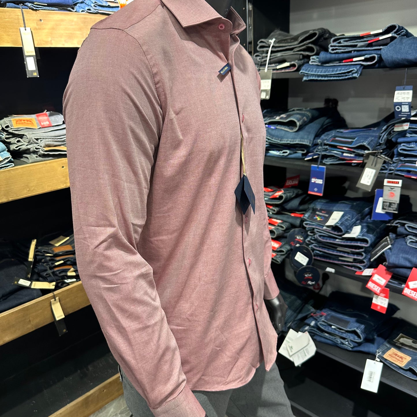 Chemise BARRICHELLO 100% COTON Crevette