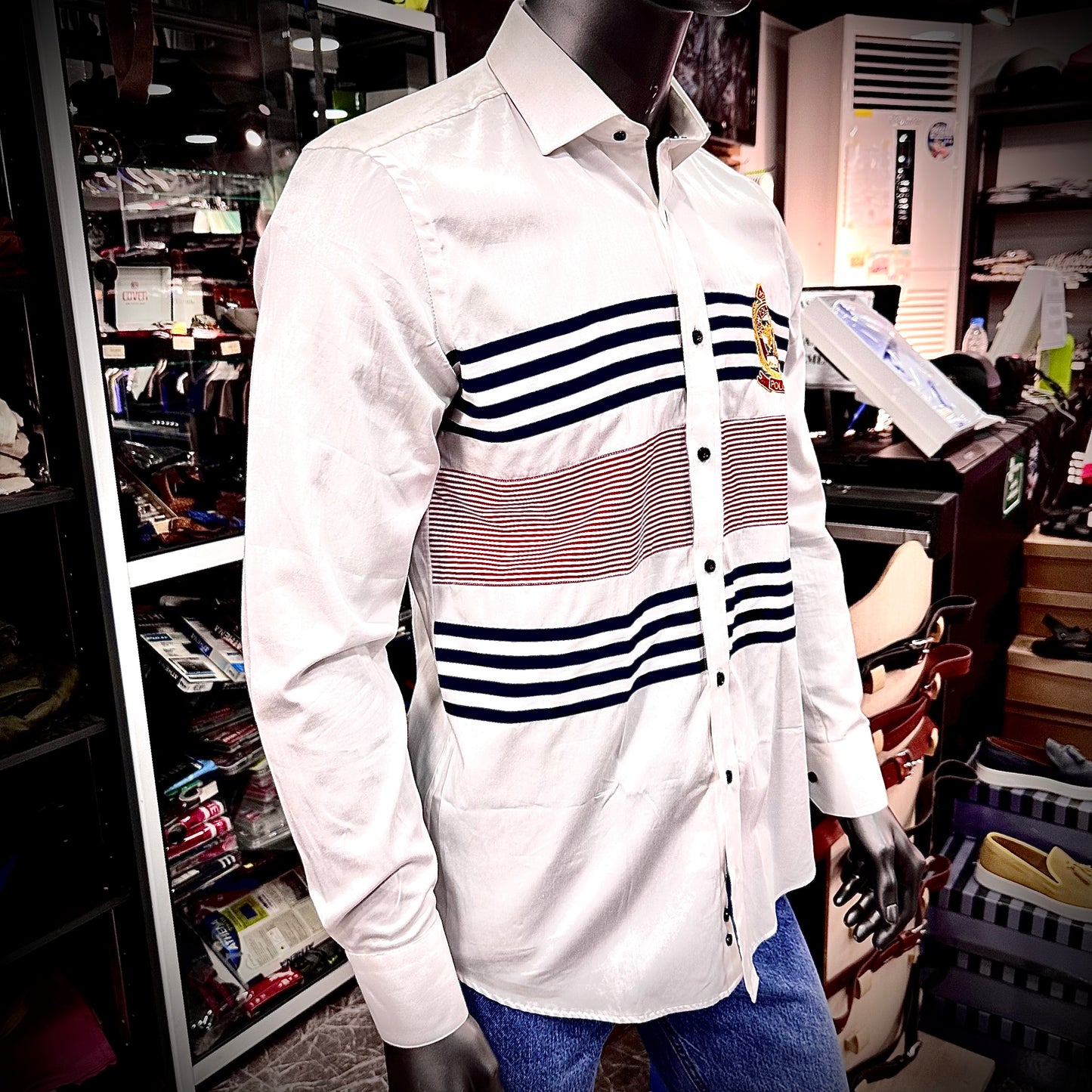 Baurotti Chemise Coton Satiné Made in Italy