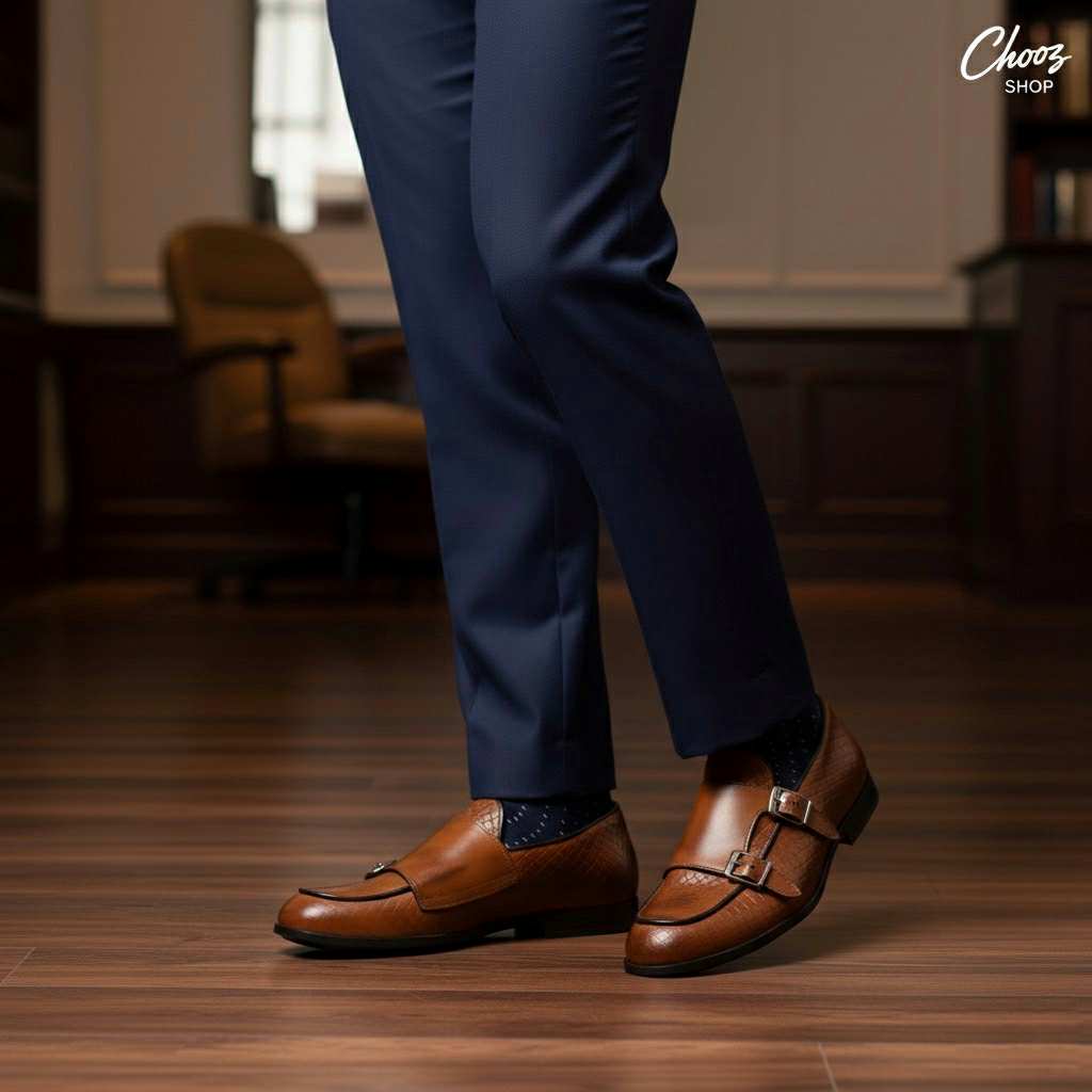 Monk doppia fibbia Marrone Made in Italy