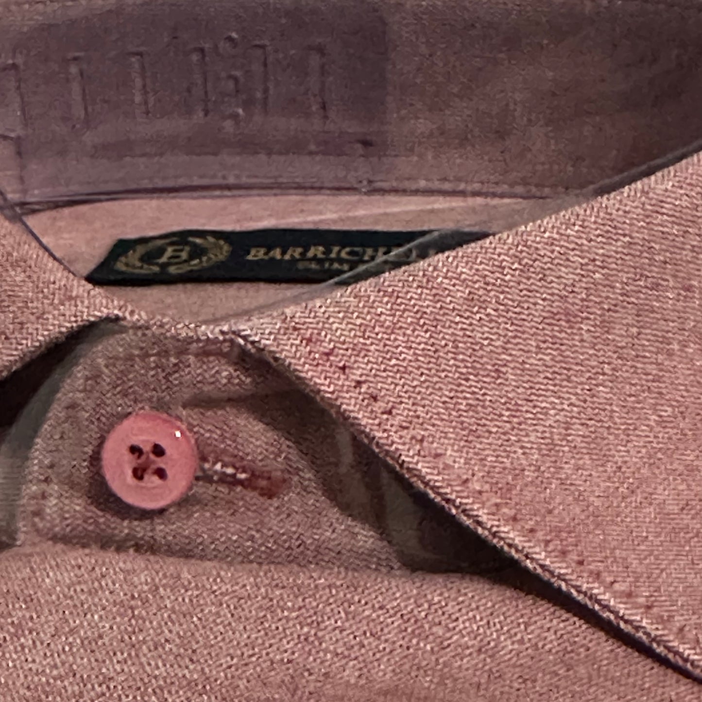 Chemise BARRICHELLO 100% COTON Crevette