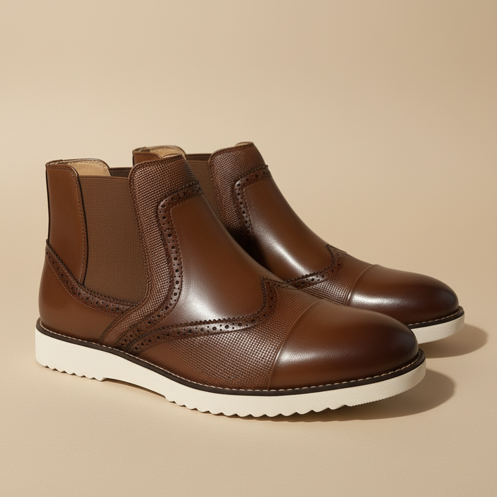 Chelsea boots fond beige