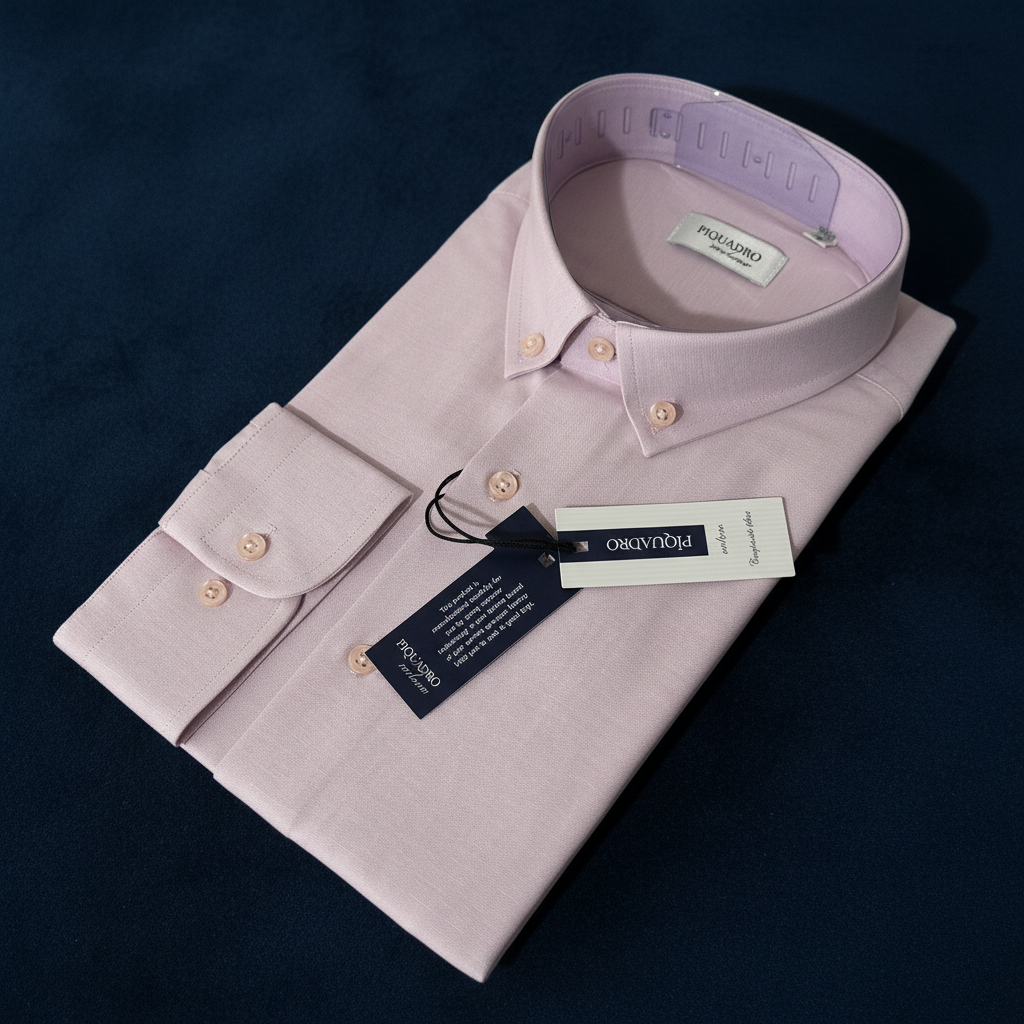 Chemise PIQUADRO rose fond classe