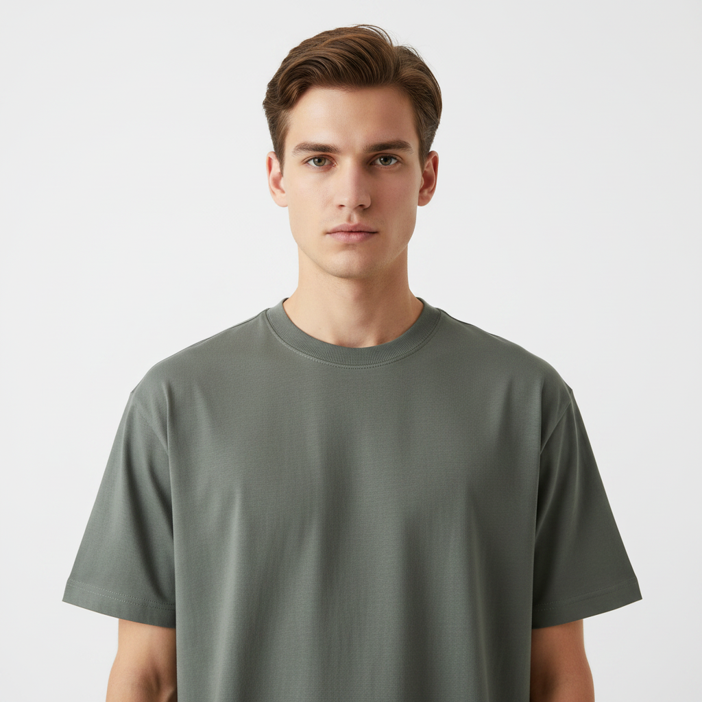 Frilivin tshirt gris militaire buste
