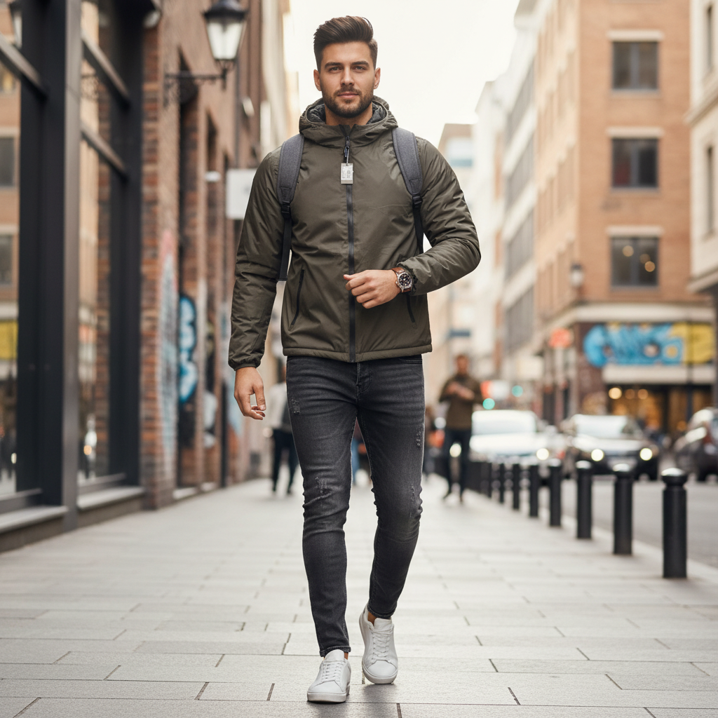 Photo lifestyle carrée - Scène urbaine