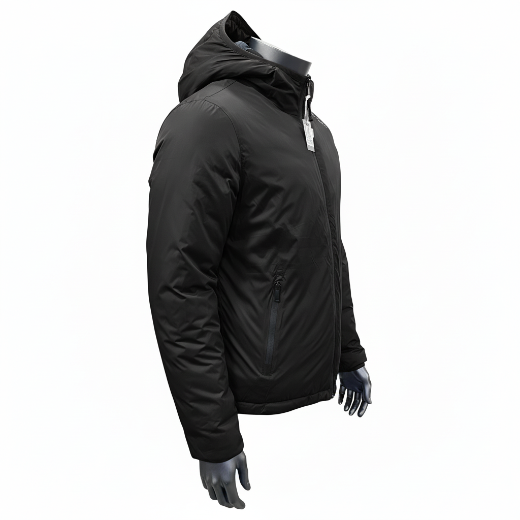 Veste noire - vue trois-quarts