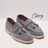 Old Money Mocassin 093 Camoscio Bleu Azur made in Italy