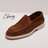 Old Money Mocassin 091 Camoscio Marron made in Italy