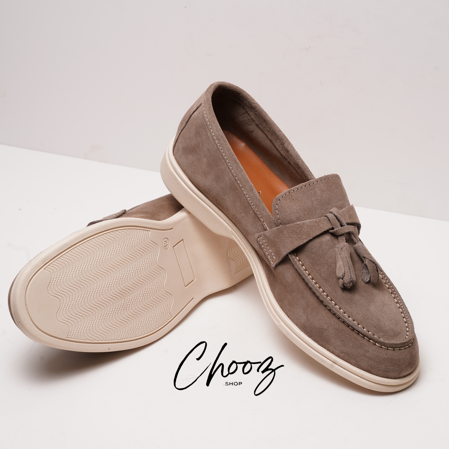 Old Money Mocassin 093 Camoscio Gris made in Italy