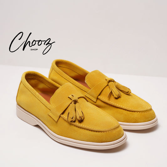 Old Money Mocassin 093 Camoscio Jaune made in Italy