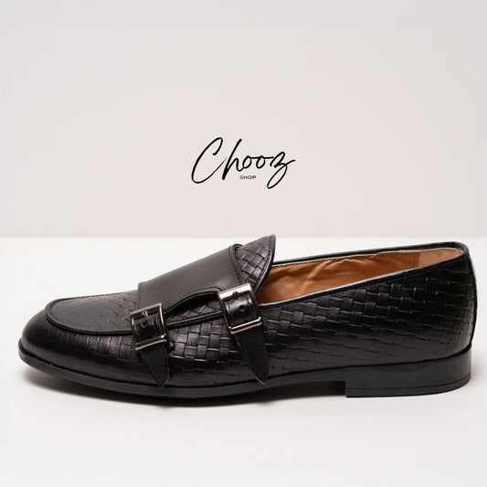 Monk doppia fibbia Nero Made in Italy