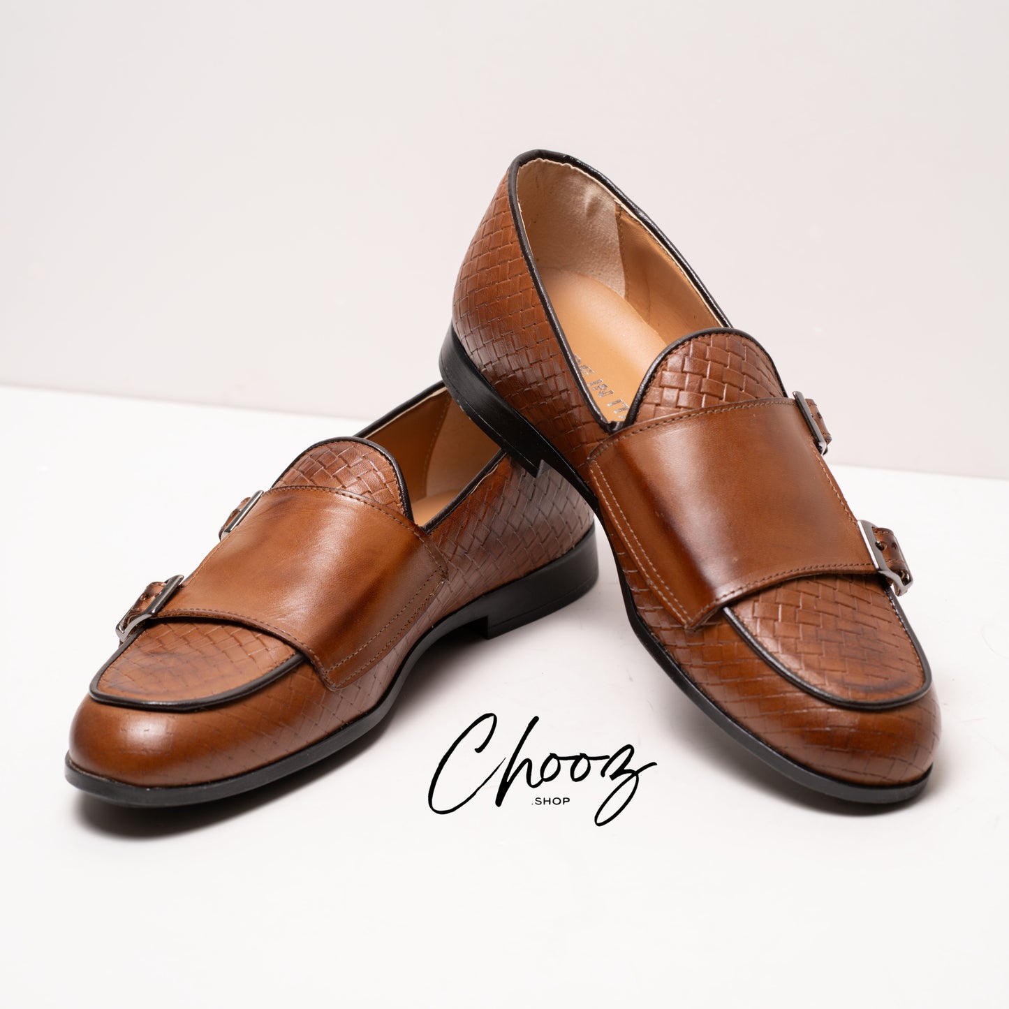 Monk doppia fibbia Marrone Made in Italy
