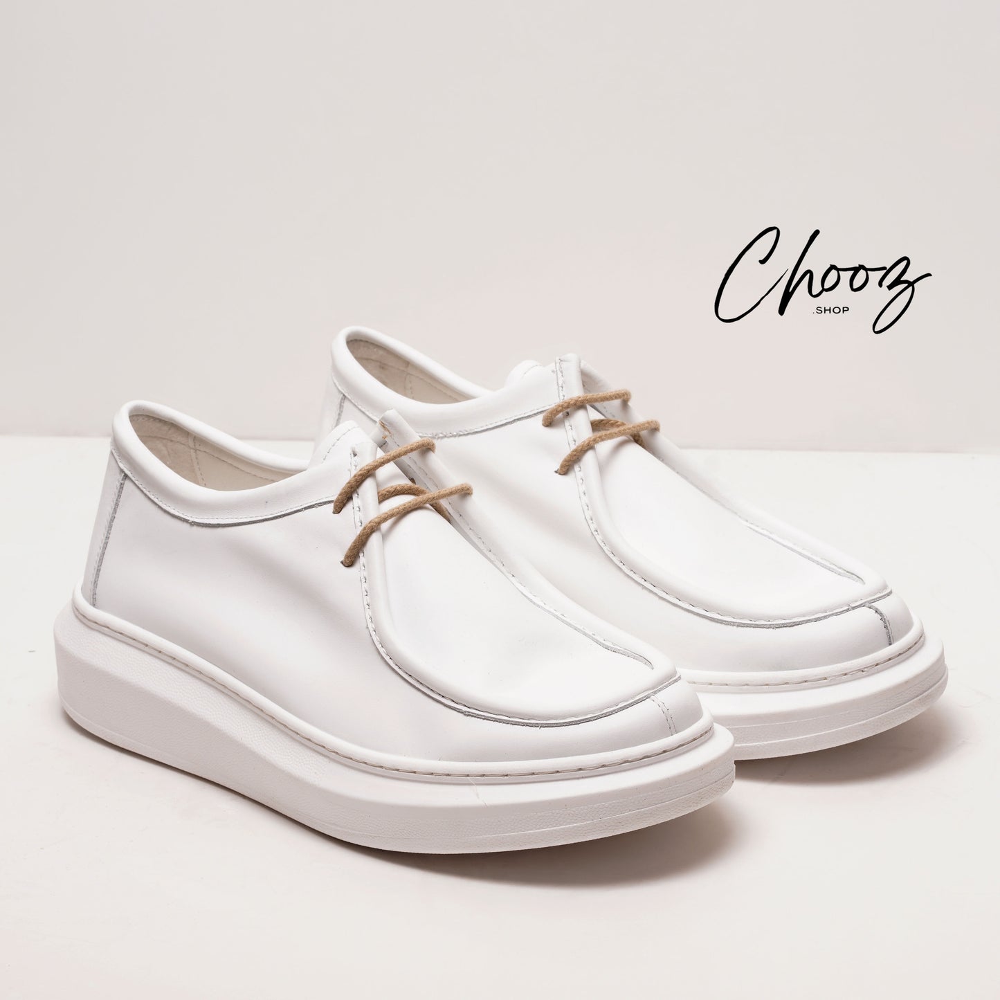 Leather V.F Shoes Blanc M Made in Italy