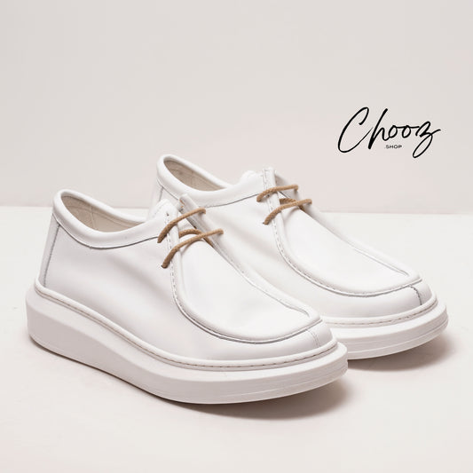 Leather V.F Shoes Blanc M Made in Italy
