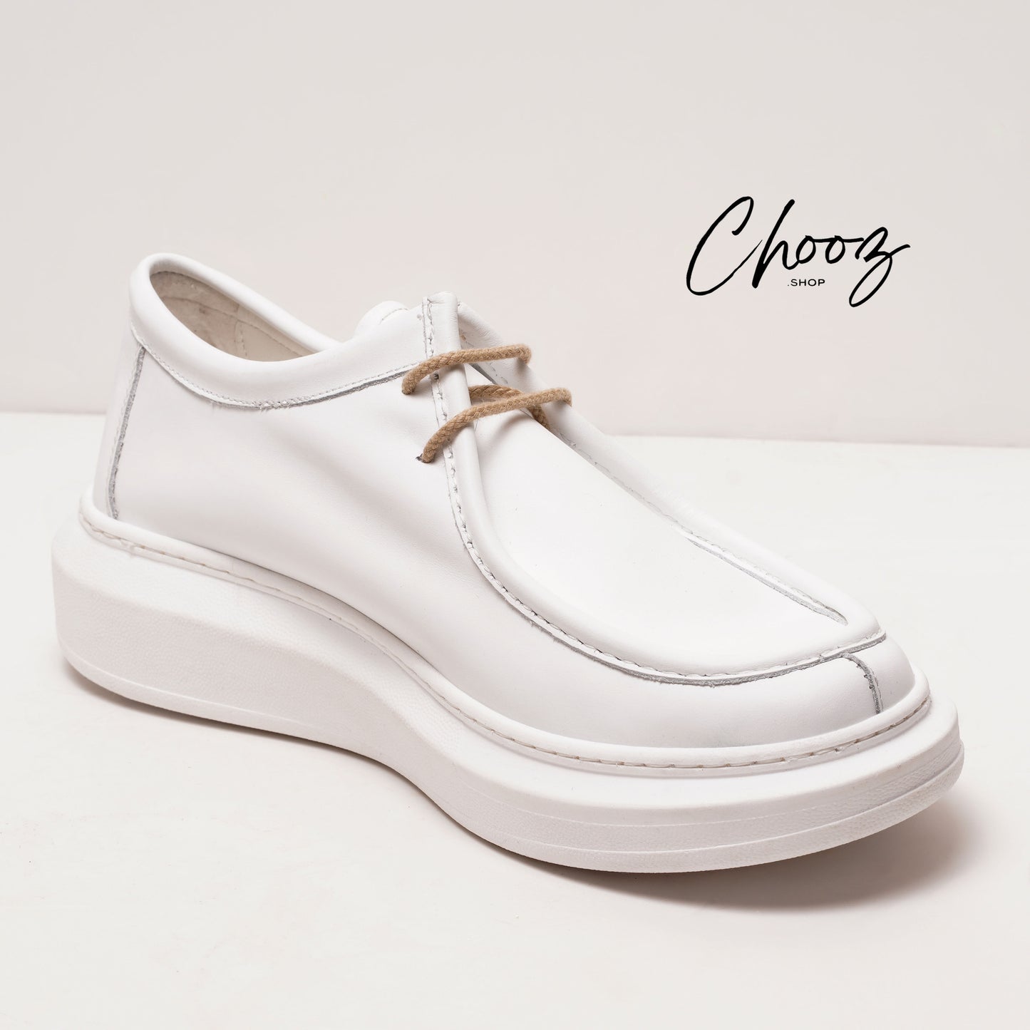 Leather V.F Shoes Blanc M Made in Italy