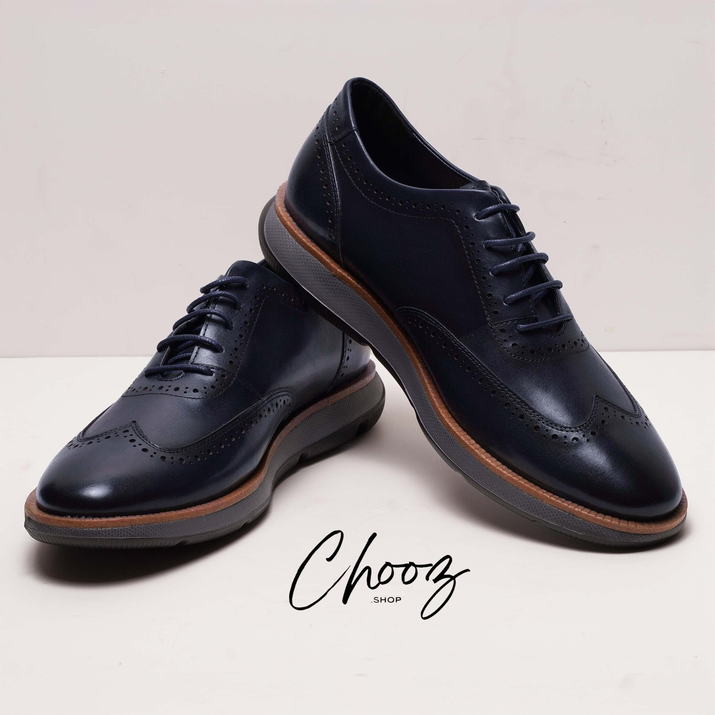 Fabio Lorenzi Réf: Y280-001 Bleu Nuit Chaussure Cuir Semelle polyuréthane
