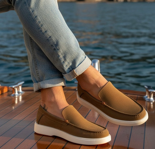 Fabio Lorenzi Réf:T7111 Brown Semelle polyuréthane, vrai daim