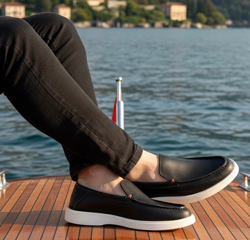 Fabio Lorenzi Réf:T7112 Noir Semelle polyuréthane, Cuir