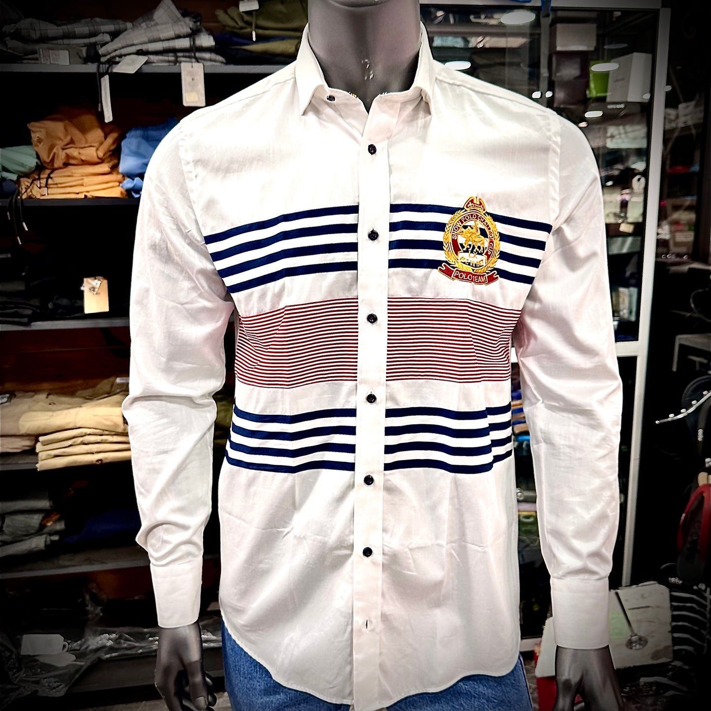 Baurotti Chemise Coton Satiné Made in Italy