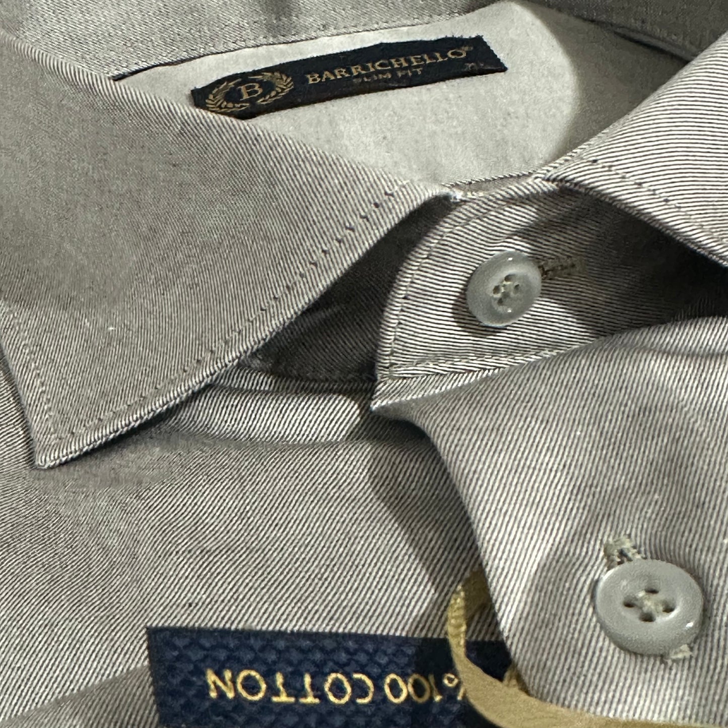 Chemise BARRICHELLO 100% Coton GrisE
