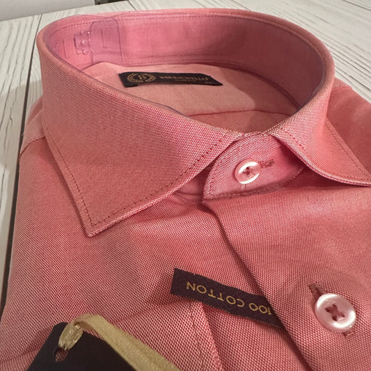 Chemise BARRICHELLO 100% COTON Saumon