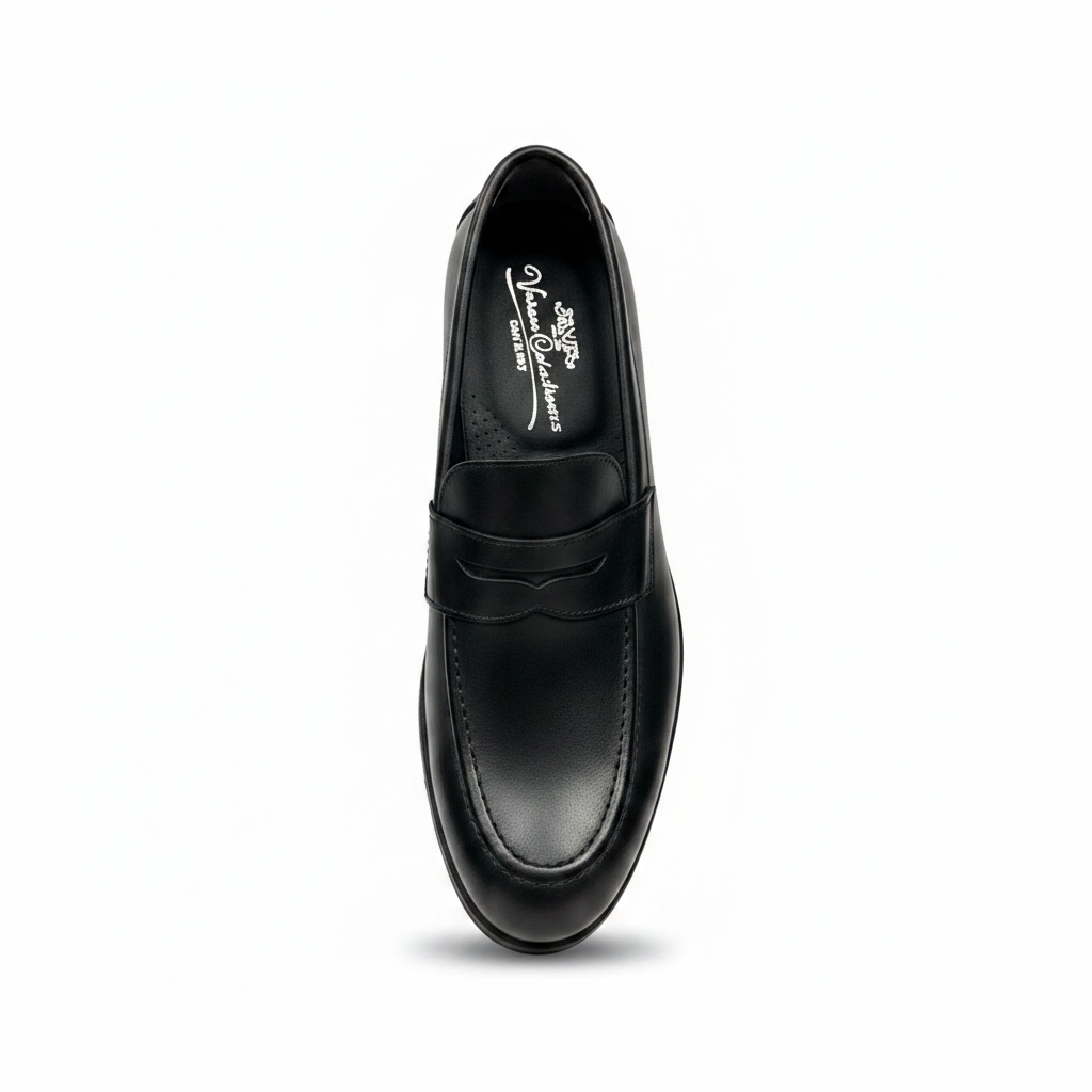 Black Penny Loafer Interior