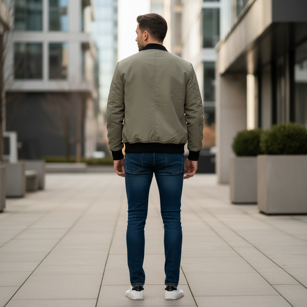 Bomber vert kaki dos