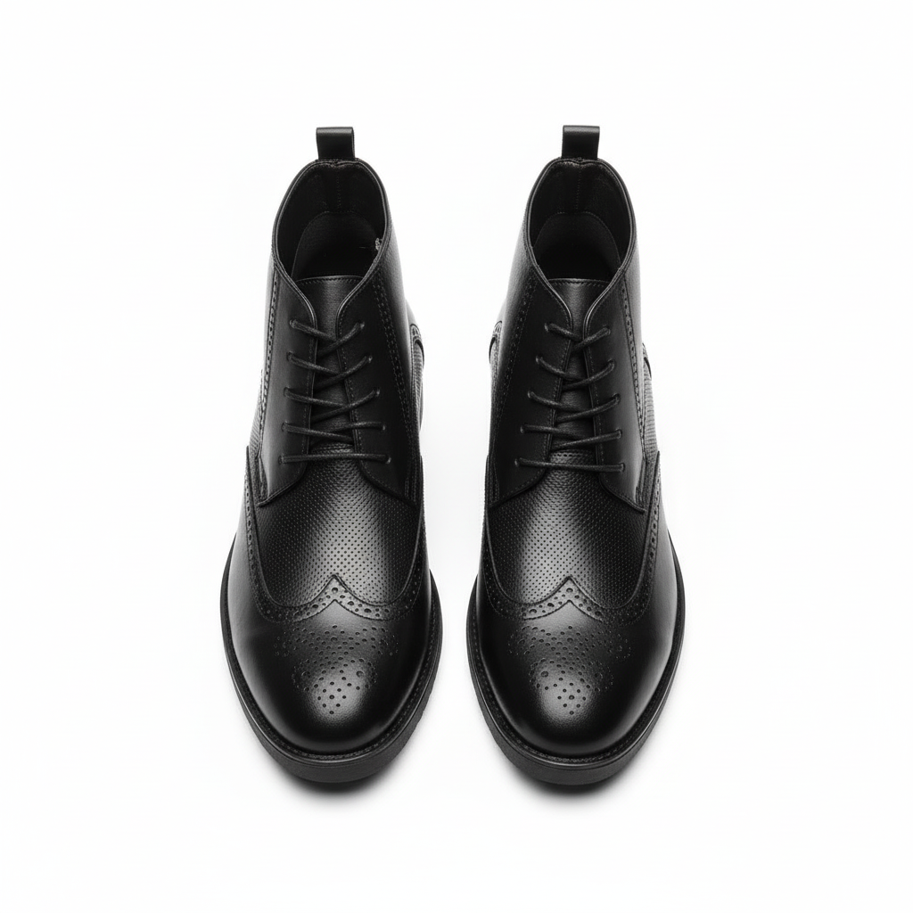 Boots brogue flat lay