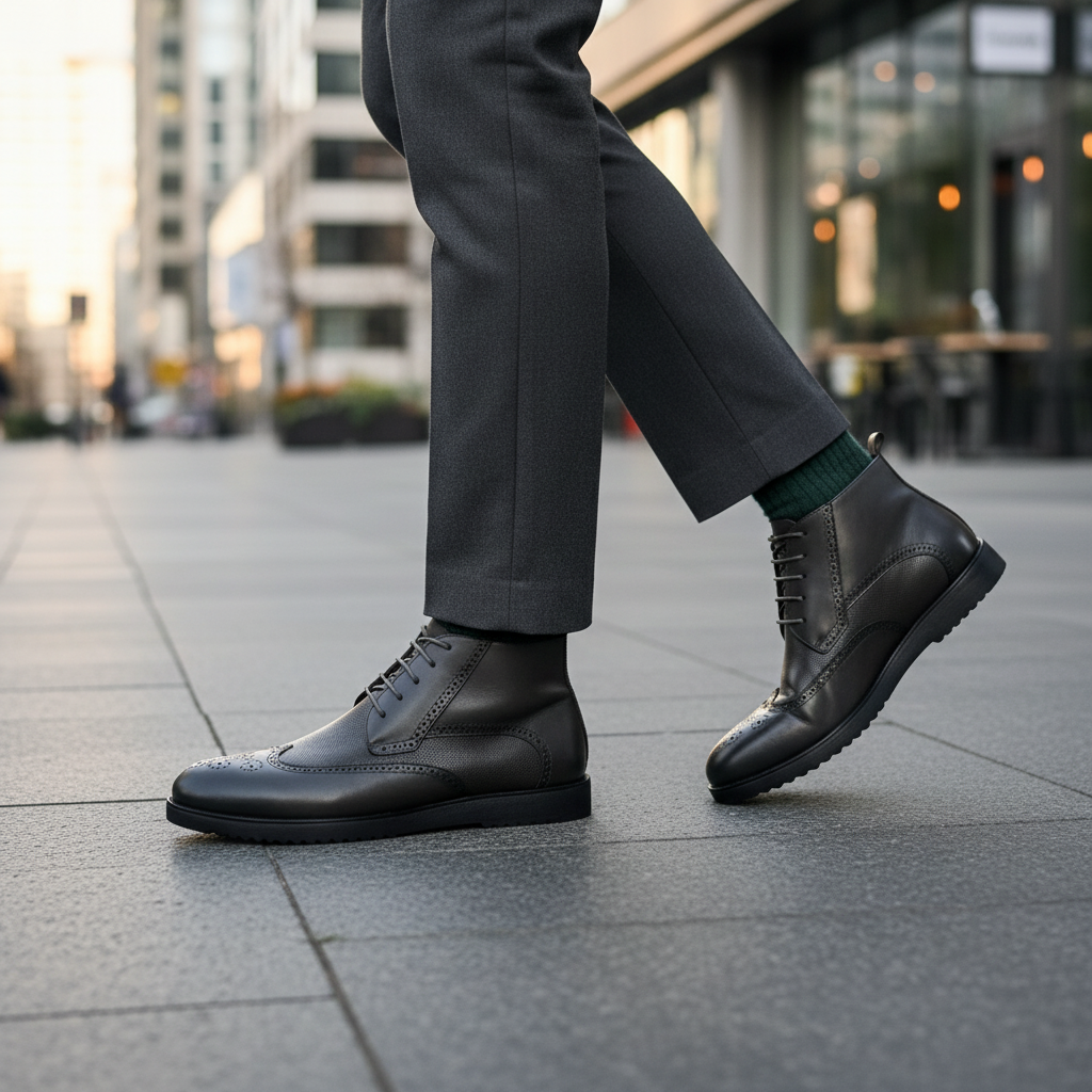 Boots gris foncé lifestyle