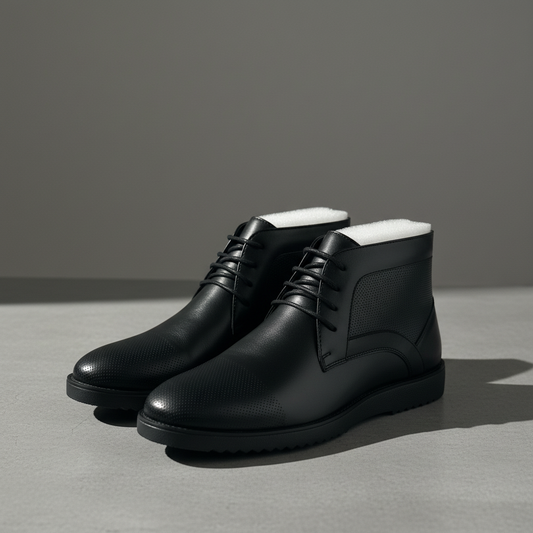 Bottines sur béton carré