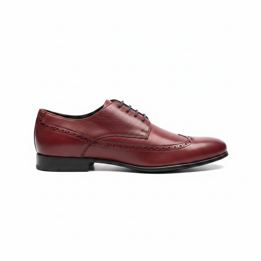 Burgundy Brogue Derby Side