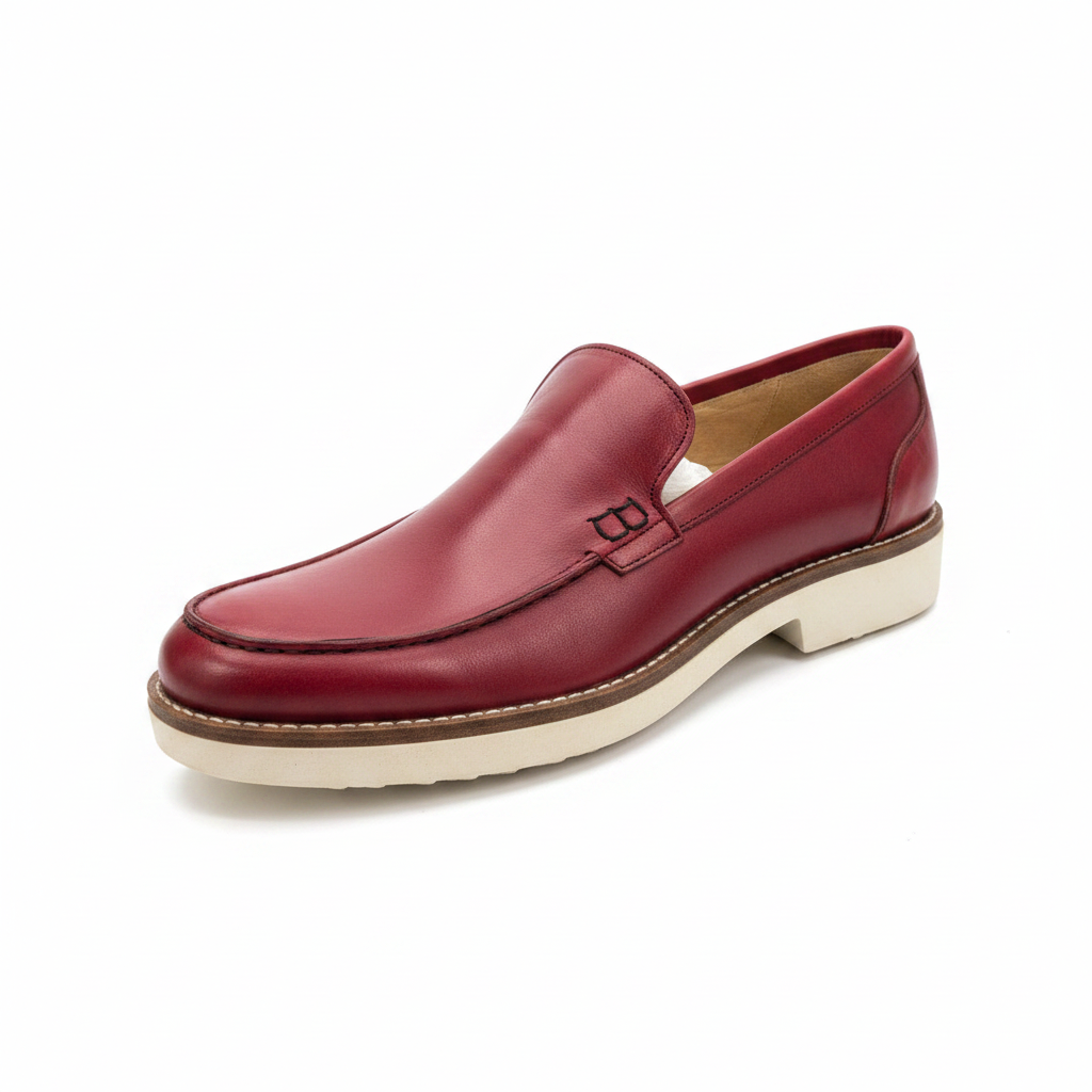 Burgundy Slip-on Front 3/4